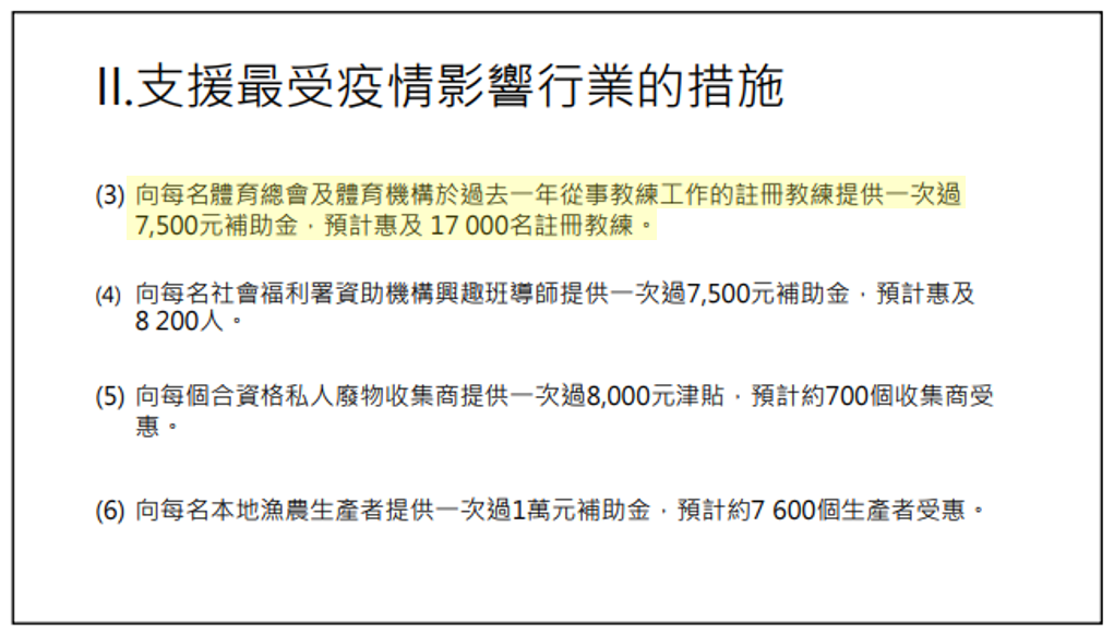 被政府要求關閉的健身中心將獲發一 次過10萬元的津貼