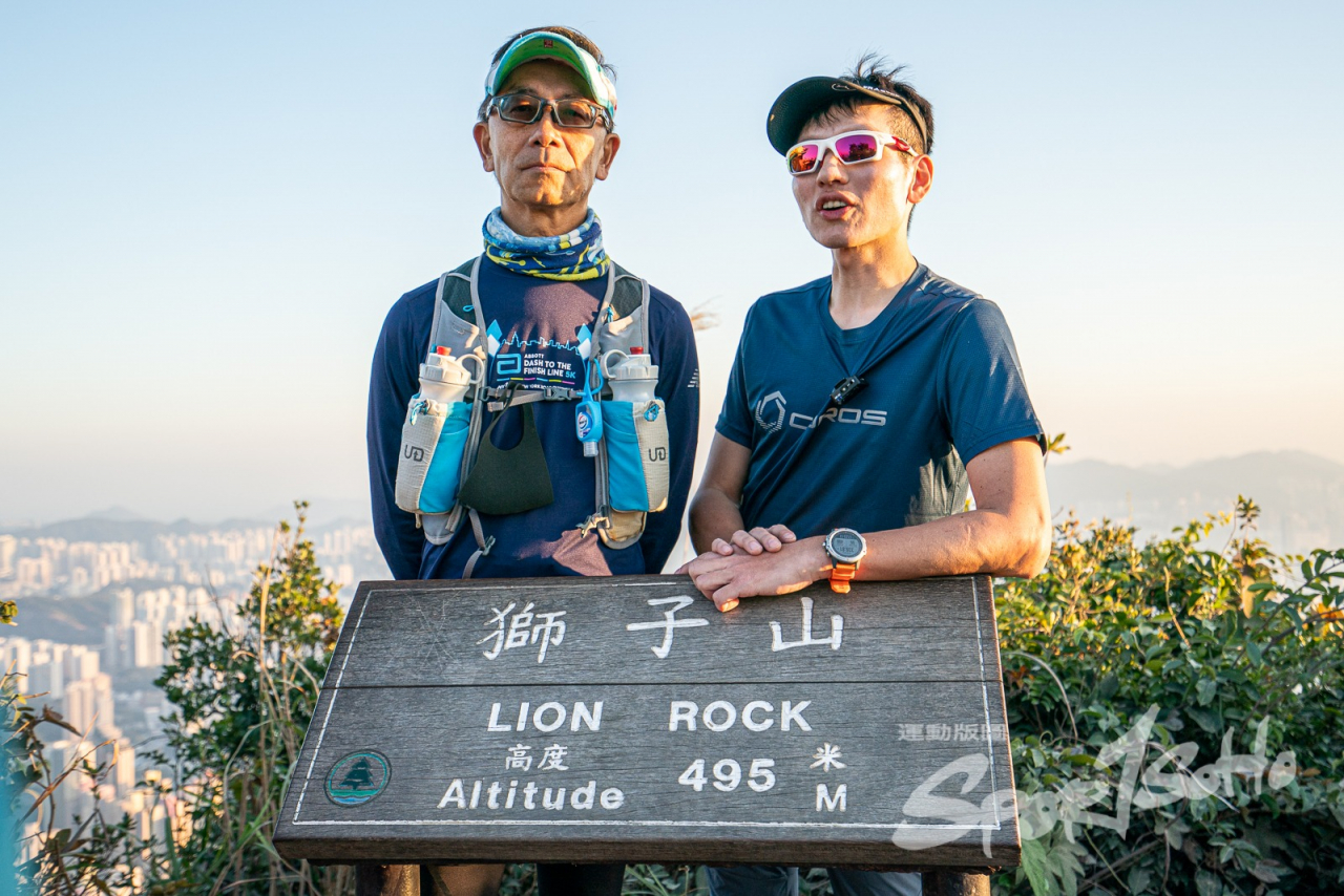 腎臟移植康復者Peter曾跟隨Elton到珠穆朗瑪峰基地營。 腎臟移植康復者登上飛鵝山
