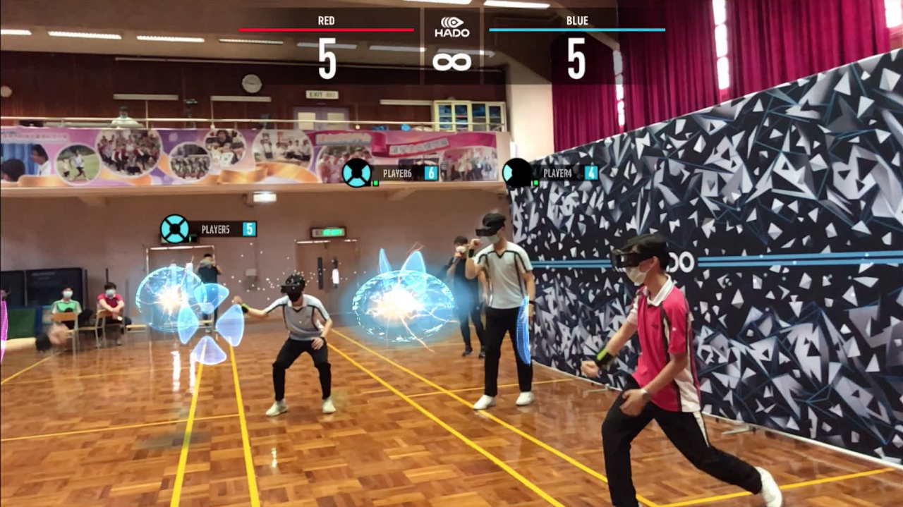 學生參與電子閃避球