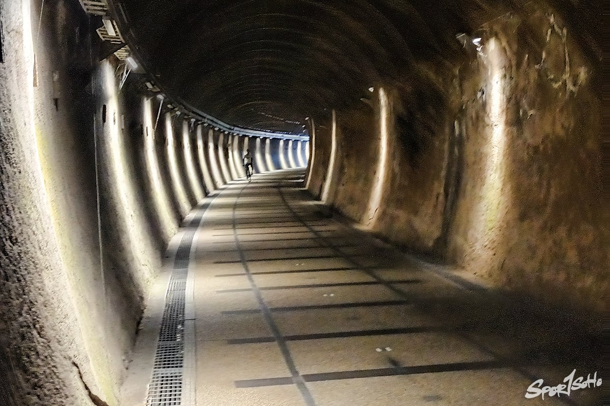 台灣的單車隧道。