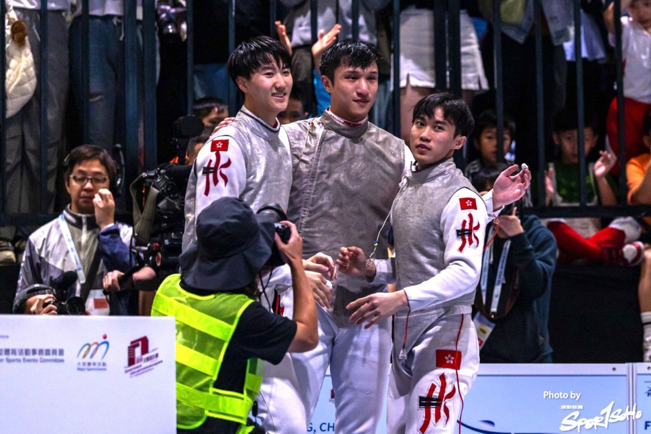 （左起）梁千雨、蔡俊彥、李逸朗