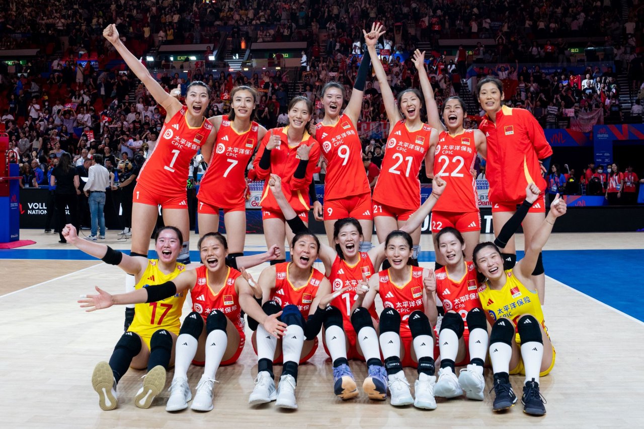 世界女排聯賽香港2024 中國隊偕巴西隊四連勝晉身總決賽中國隊