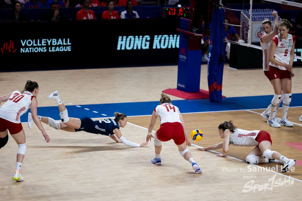世界女排聯賽香港2024 中國隊偕巴西隊四連勝晉身總決賽 波蘭隊