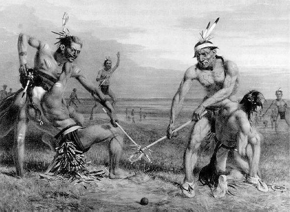 Sioux Playing Ball (by Charles Deas, 1843)