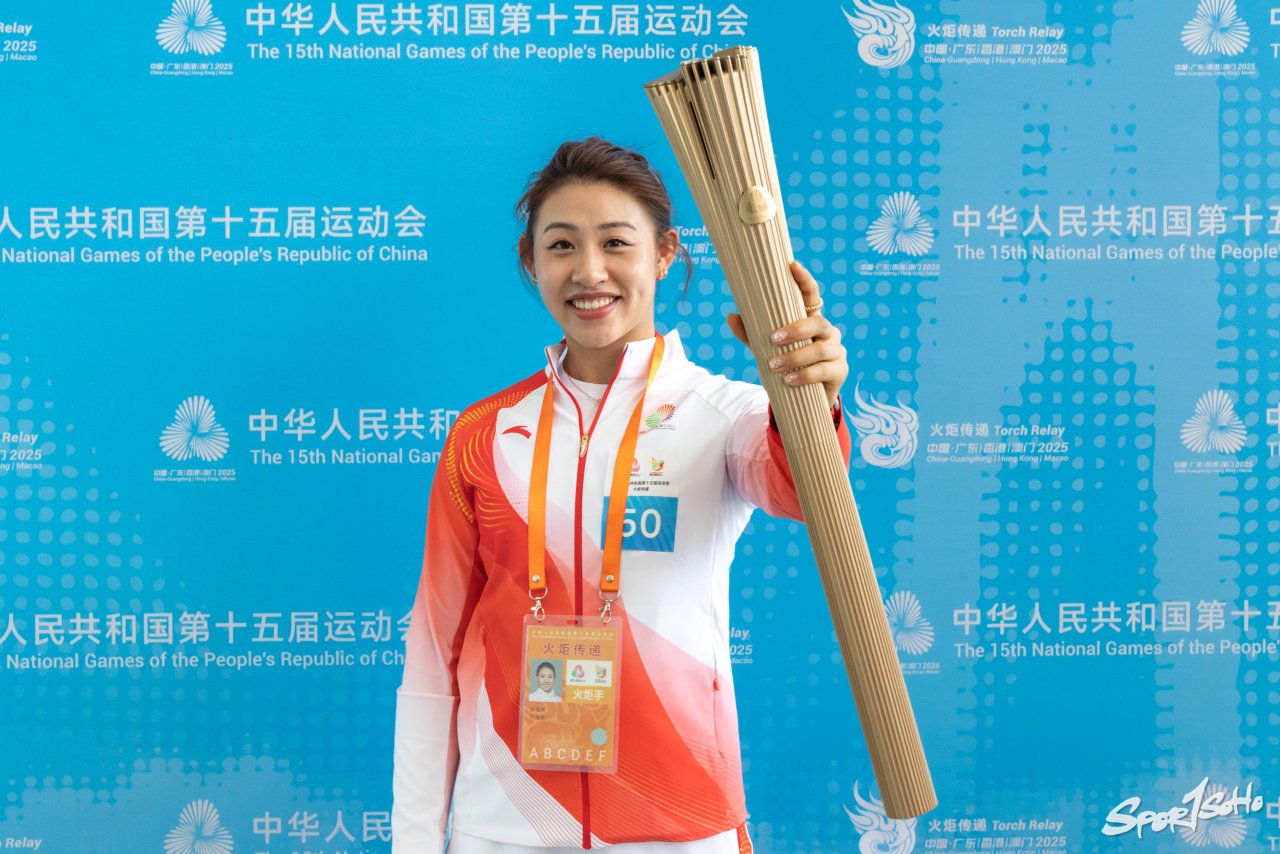【第十五屆全國運動會】全運會50位港區代表參與火炬傳遞 佘繕妡啟德點燃火盤.jpg