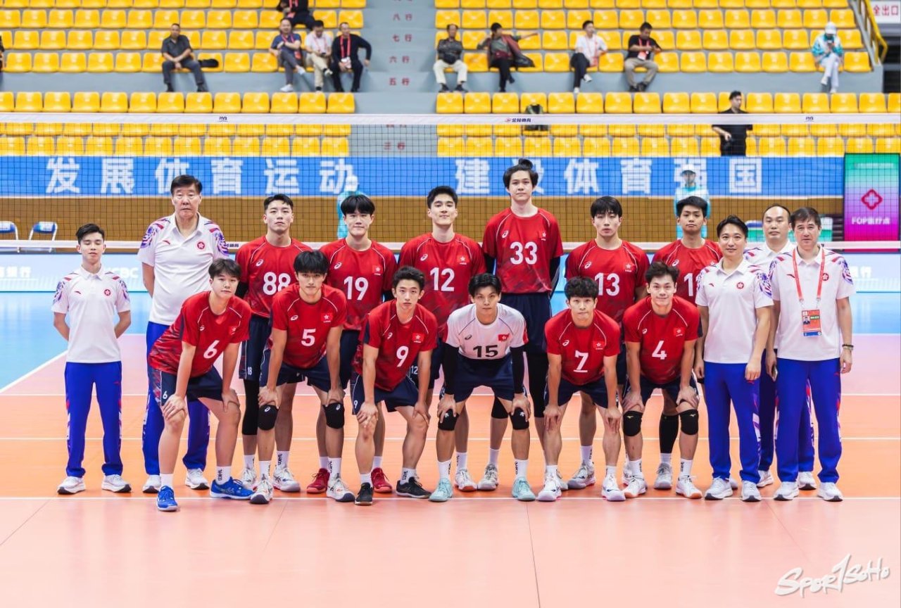 【第十五屆全國運動會】港隊男排獲第十名 九戰四勝締最佳成績