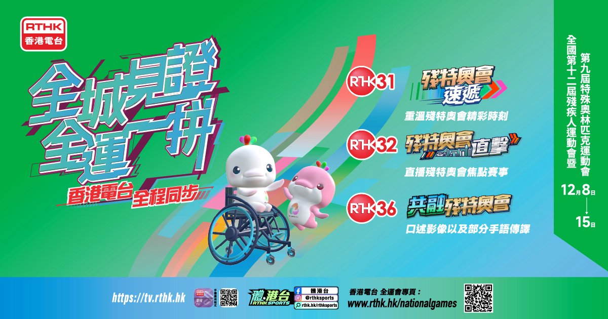【港台電視32】港隊歷來最龐大代表團出戰殘特奧會 香港電台電視全程直擊