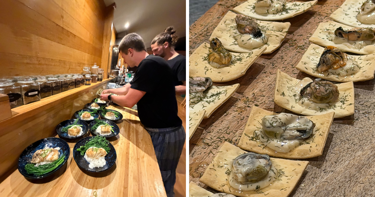food prepared by guides