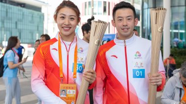 【第十五屆全國運動會】全運會50位港區代表參與火炬傳遞 佘繕妡啟德點燃火盤