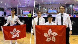 兩青年首次參與亞洲柔術青少年錦標後感