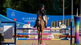【第十五屆全國運動會】馬術港隊完成所有賽事 賴楨敏第五無緣獎牌